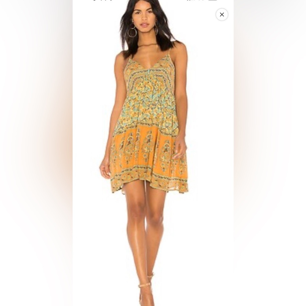 Farm Rio Brazil Floral Yellow Sundress